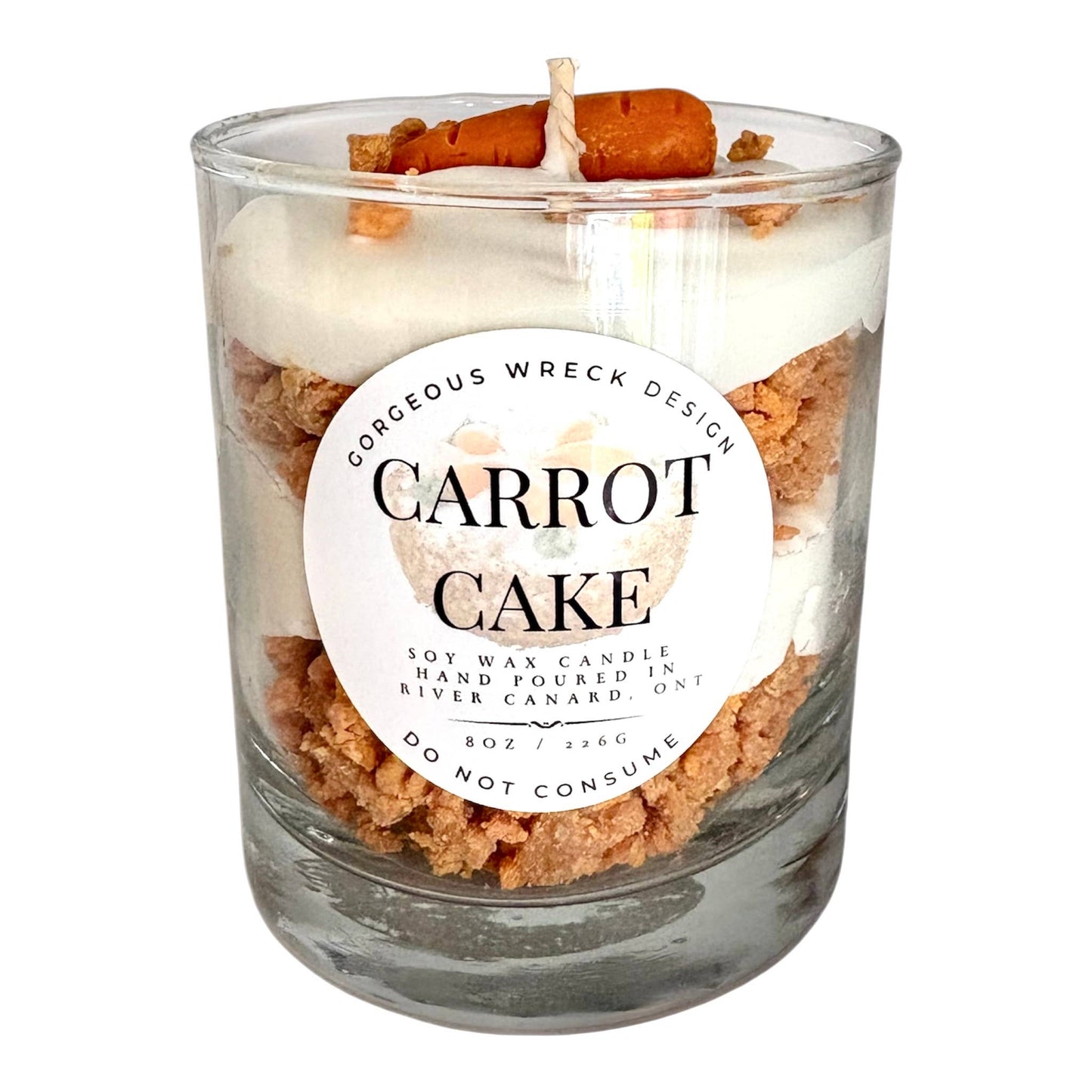 Bougie Parfumée Gâteau aux Carottes.