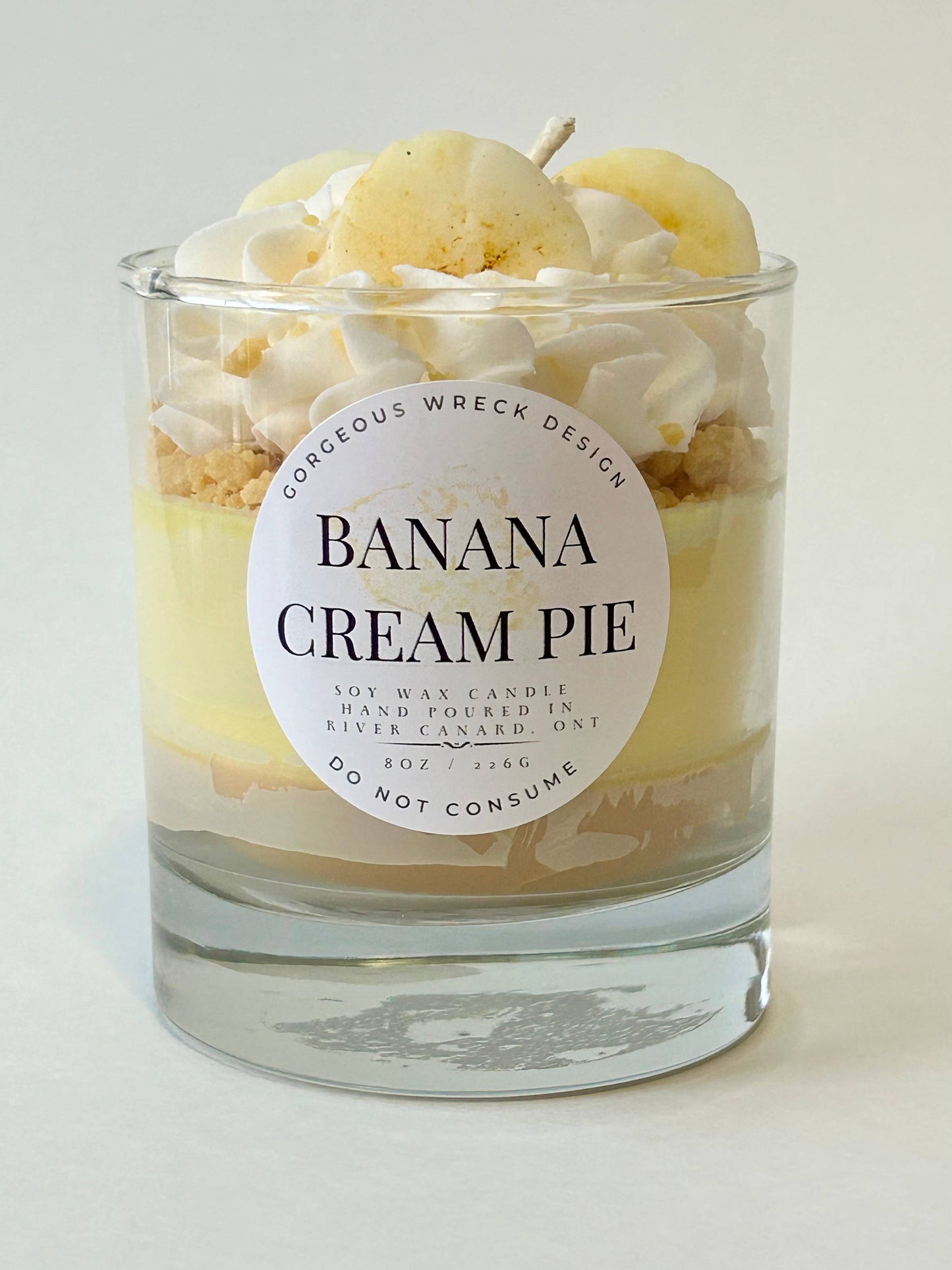 Bougie Parfumée Dessert Tarte à la Crème de Banane