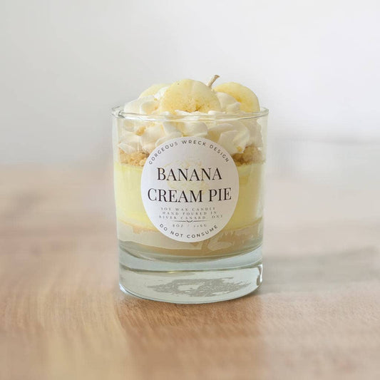 Bougie Parfumée Dessert Tarte à la Crème de Banane
