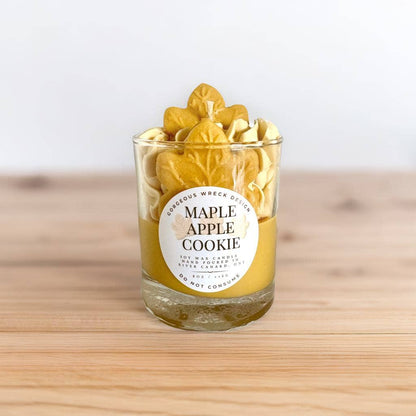 Bougie parfumée à la pomme et à l'érable