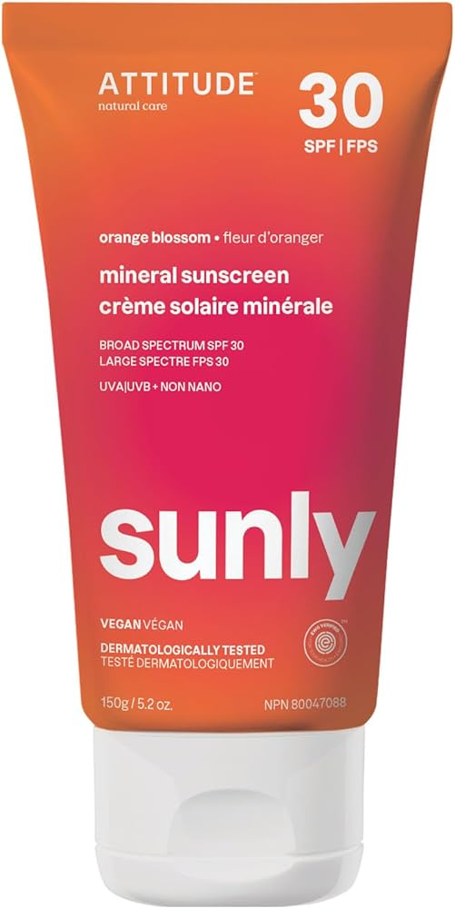 Crème solaire minérale – Fleur d’oranger – FPS 30