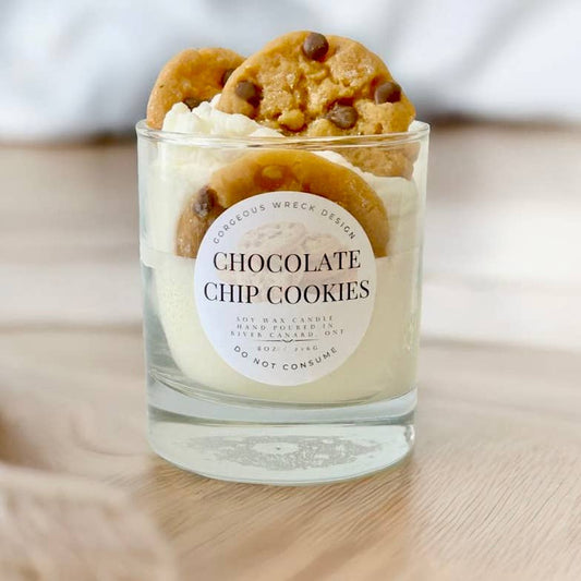 Bougie dessert aux pépites de chocolat